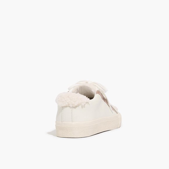 NIB NWT Madewell leather and sherpa sneakers - Picture 8 of 8